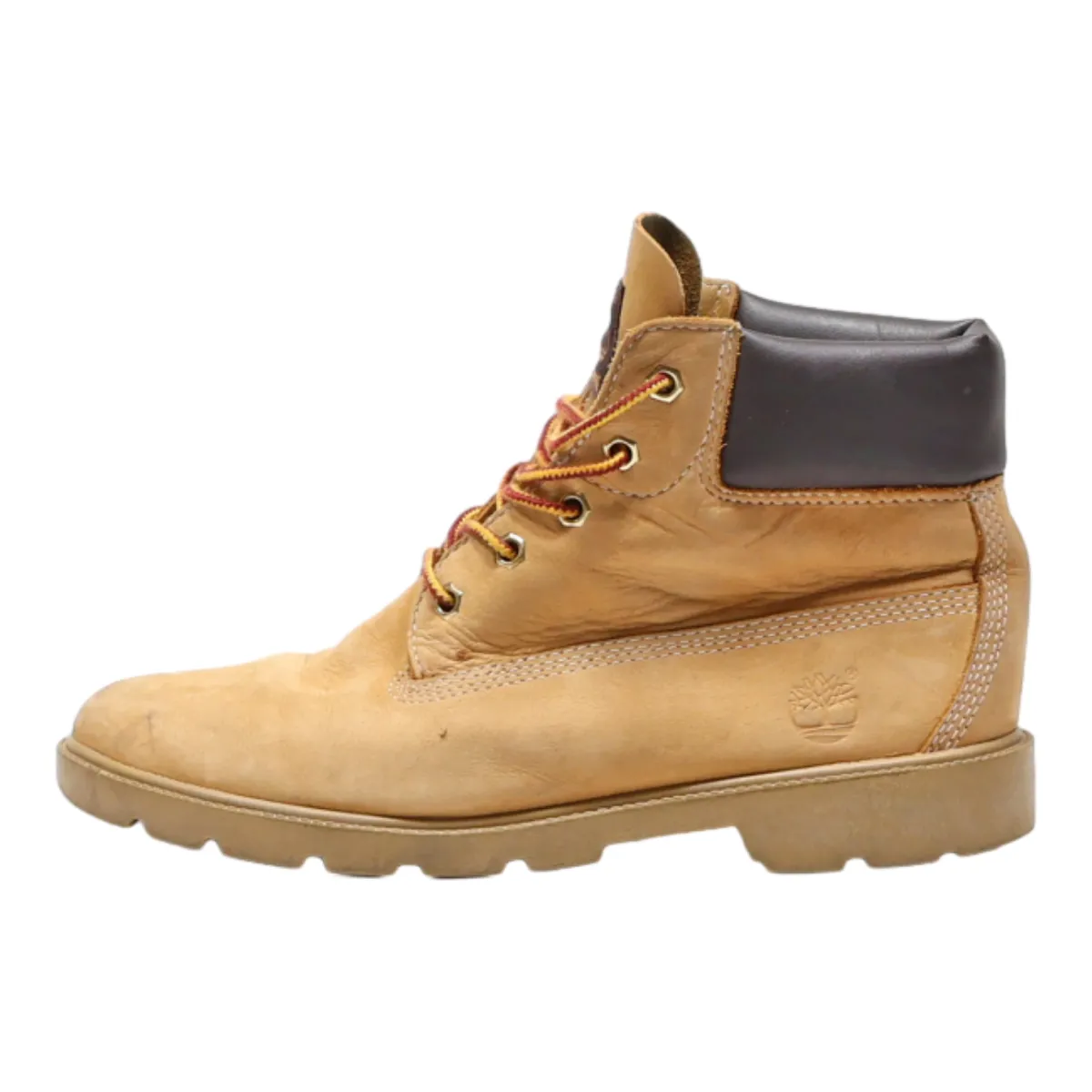 TIMBERLAND Chukka Boots Orange Leather Womens UK 5.5