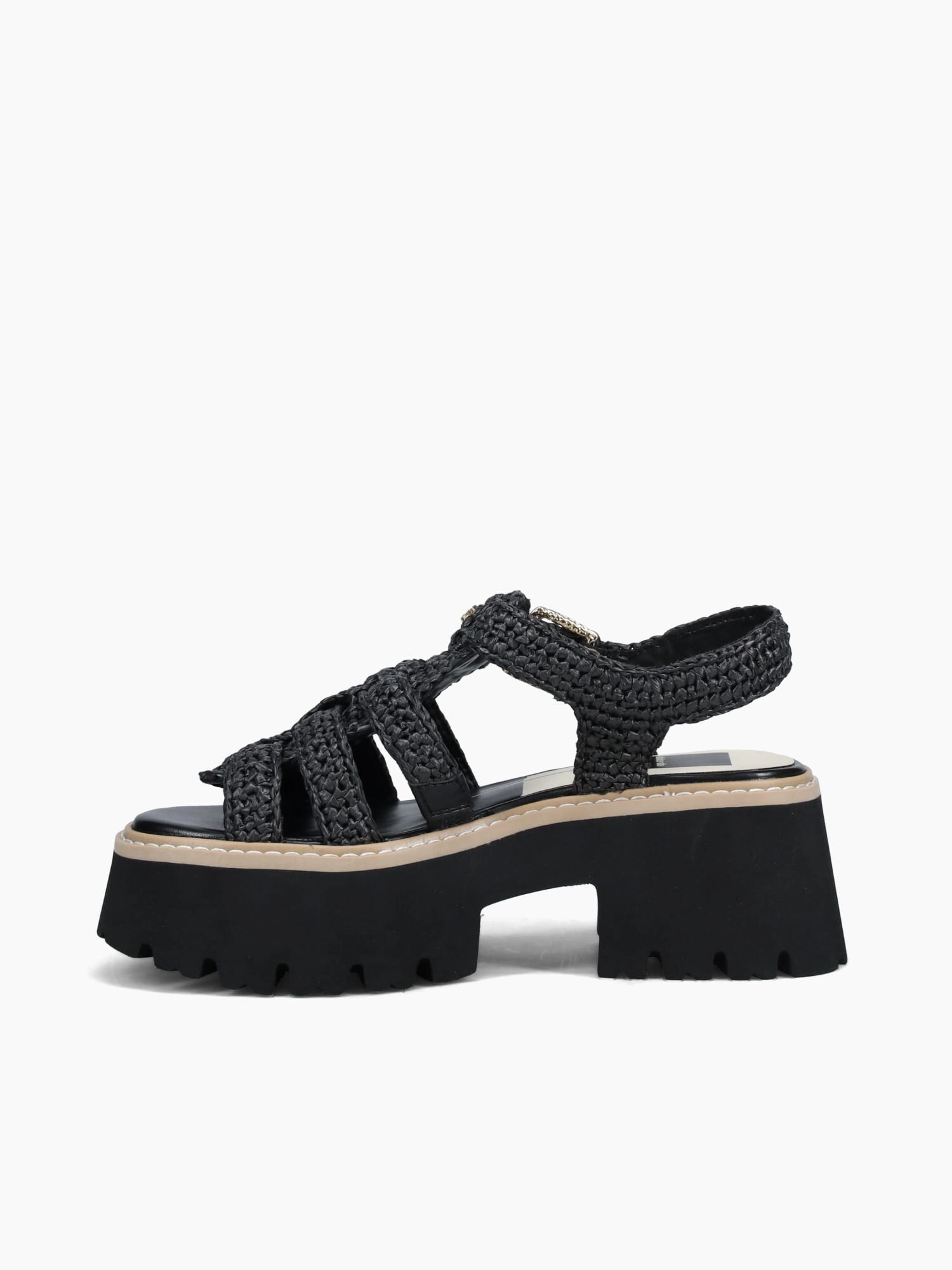 platform Outdoor Flats Latice Onyx Knit