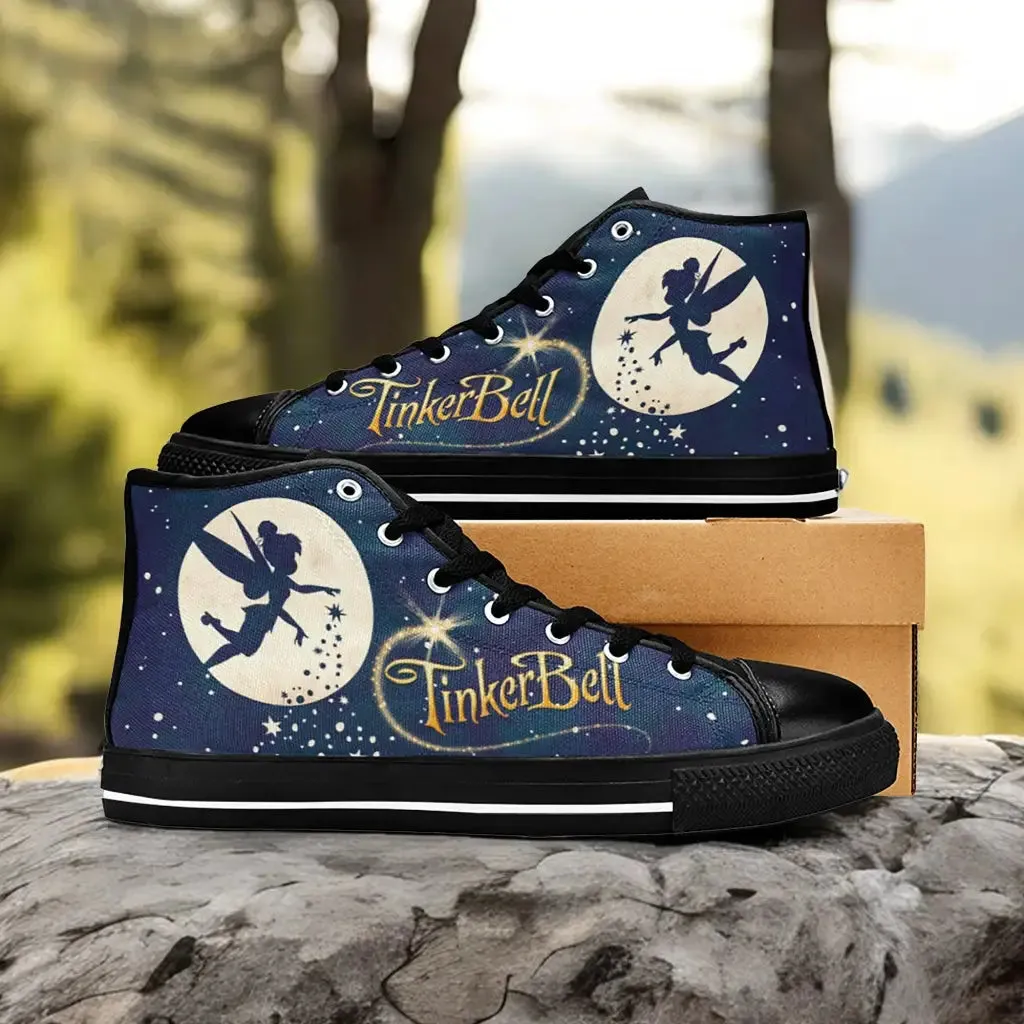 Tinkerbell Tinker Bell Shoes High Top Sneakers for Kids and Adults
