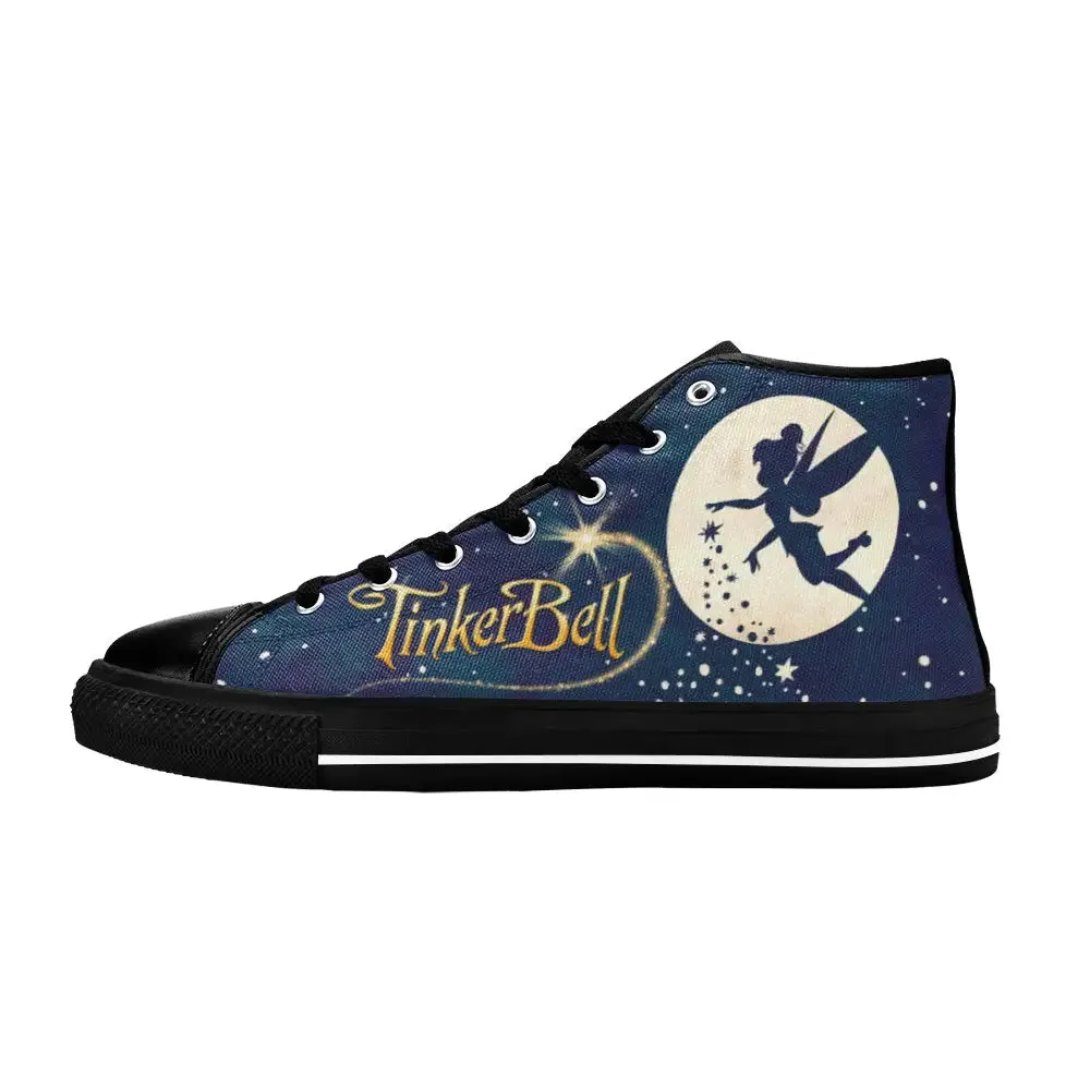 Tinkerbell Tinker Bell Shoes High Top Sneakers for Kids and Adults