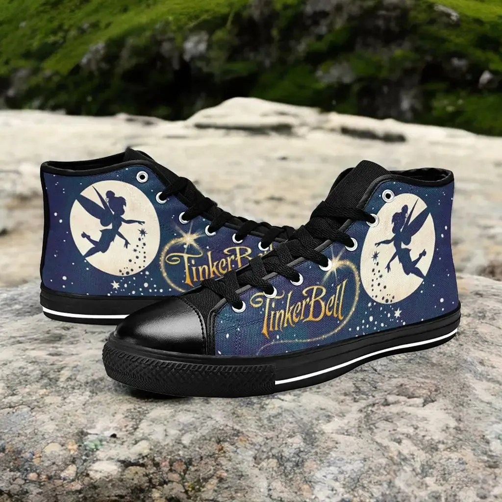 Tinkerbell Tinker Bell Shoes High Top Sneakers for Kids and Adults