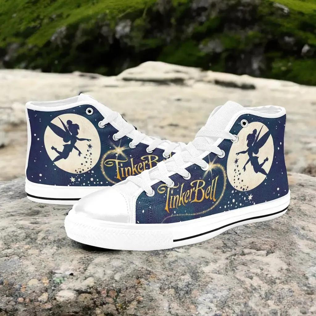 Tinkerbell Tinker Bell Shoes High Top Sneakers for Kids and Adults