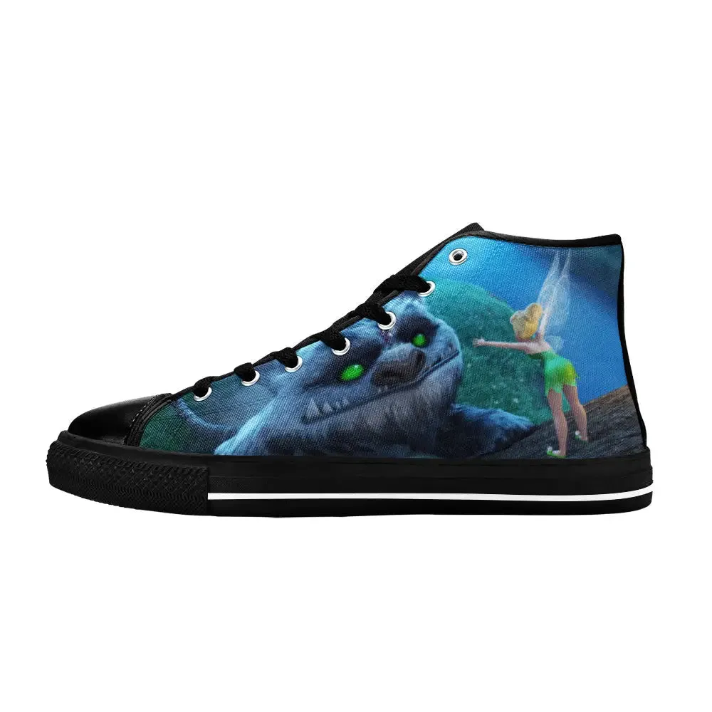 Tinkerbell Tinker Bell the Legend of the NeverBeast Shoes High Top Sneakers for Kids and Adults