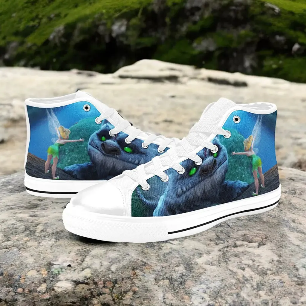 Tinkerbell Tinker Bell the Legend of the NeverBeast Shoes High Top Sneakers for Kids and Adults