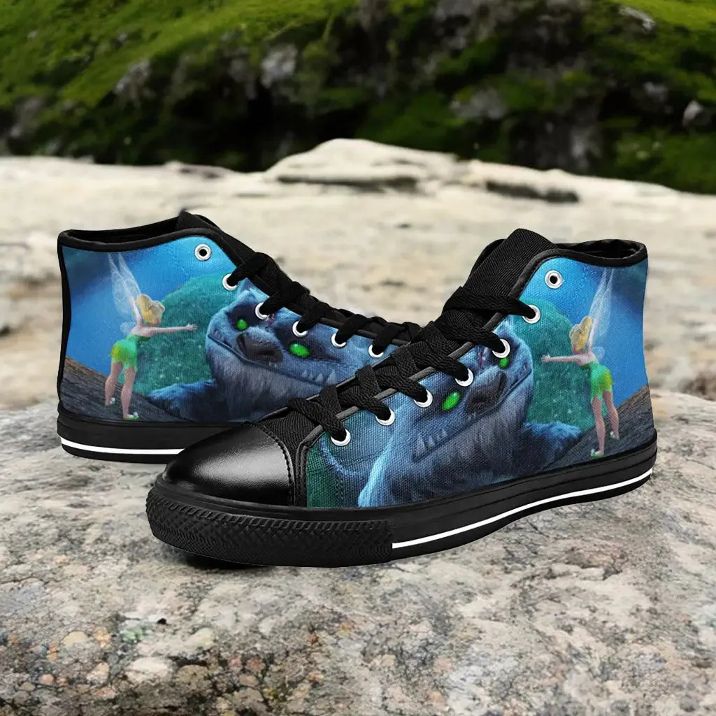 Tinkerbell Tinker Bell the Legend of the NeverBeast Shoes High Top Sneakers for Kids and Adults