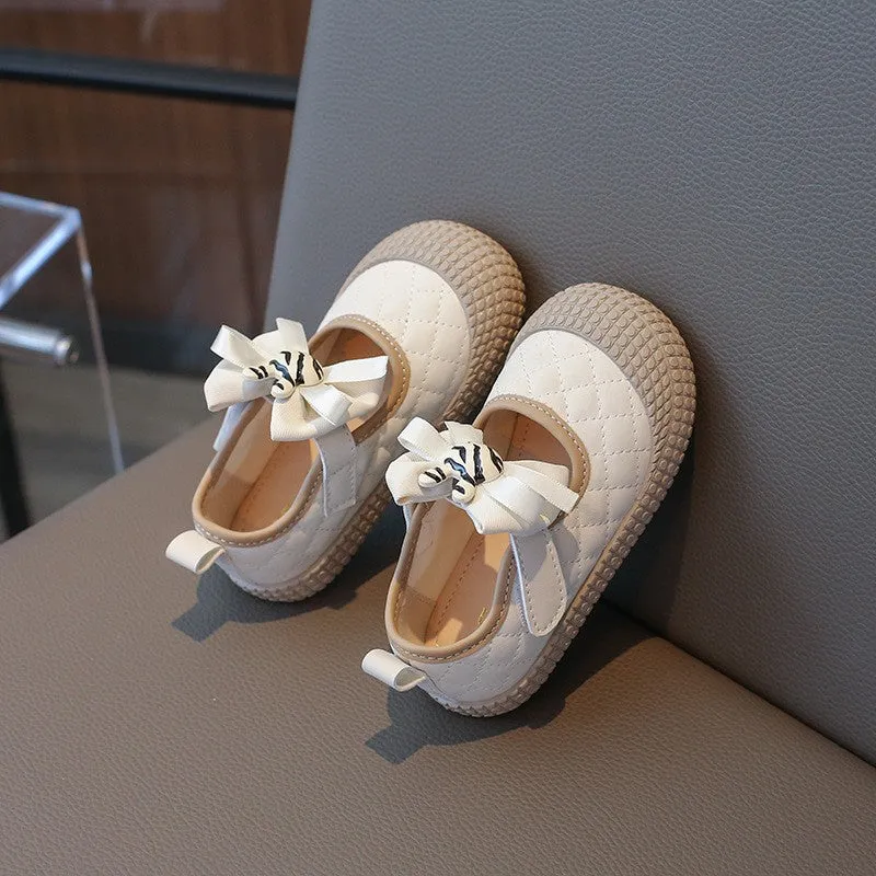 Toddler Girl Steadily Walking Princess Leather Shoes - 203