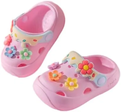 Toddler Girls Boys Clogs Little Kids Sandals Slides with Strap Kids Garden Clogs Water Shoes