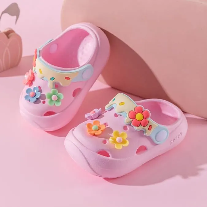 Toddler Girls Boys Clogs Little Kids Sandals Slides with Strap Kids Garden Clogs Water Shoes