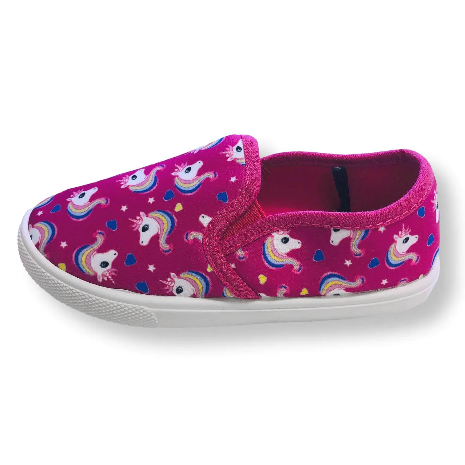 Toddler Slip On Shoes for Girls Unicorn Canvas Kids Sneakers