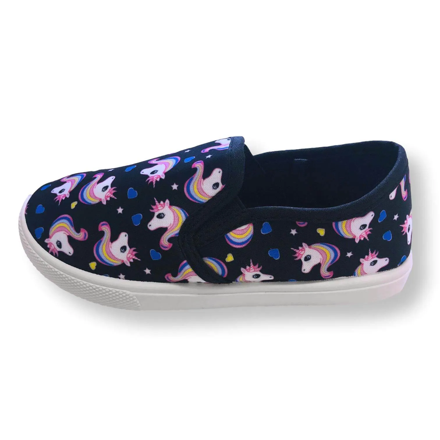 Toddler Slip On Shoes for Girls Unicorn Canvas Kids Sneakers