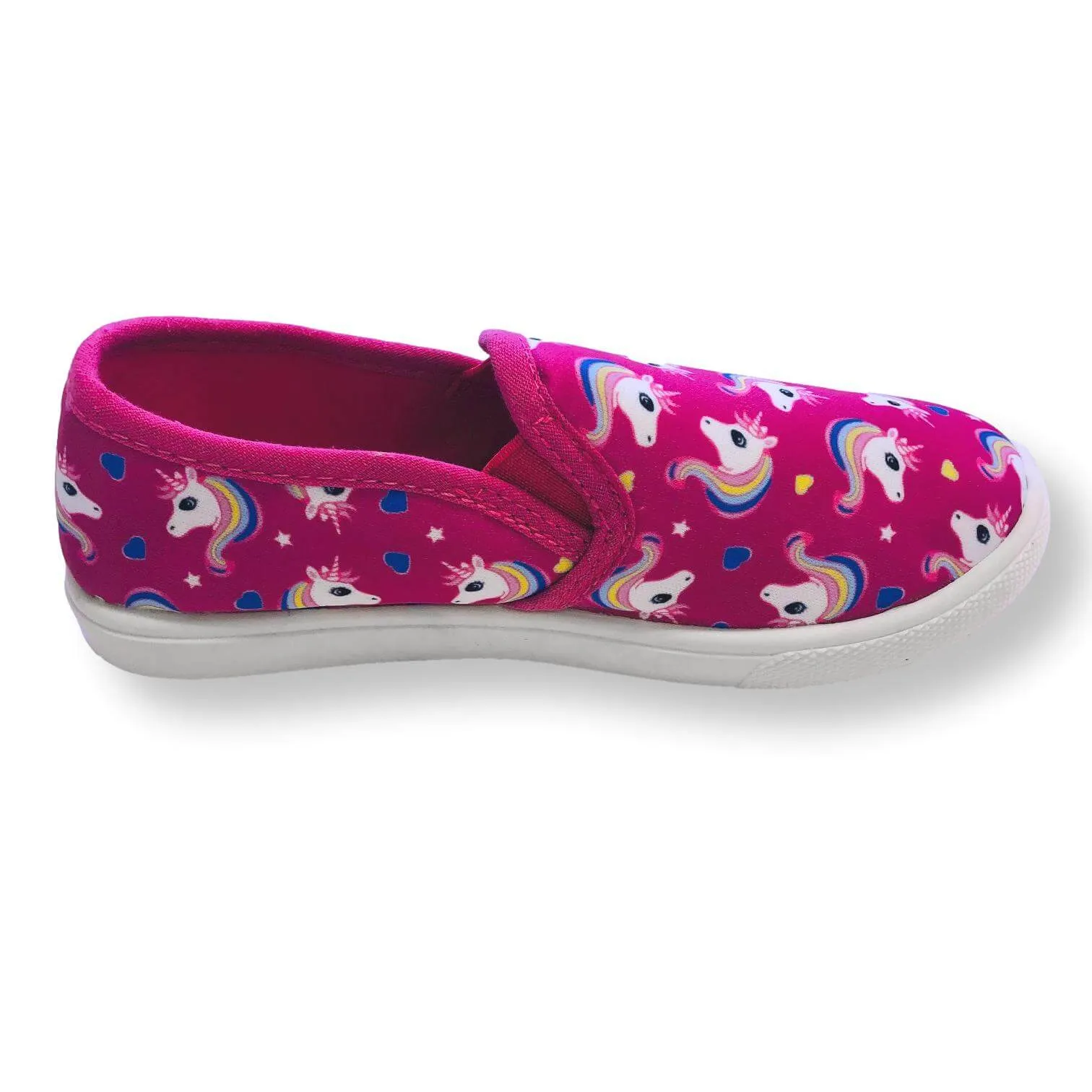 Toddler Slip On Shoes for Girls Unicorn Canvas Kids Sneakers
