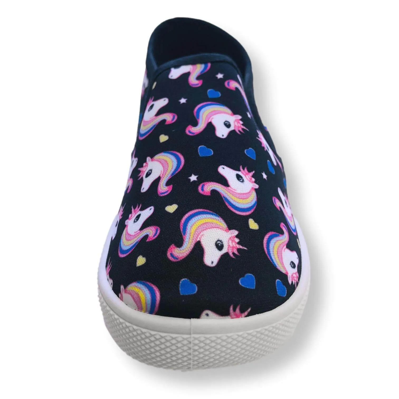 Toddler Slip On Shoes for Girls Unicorn Canvas Kids Sneakers
