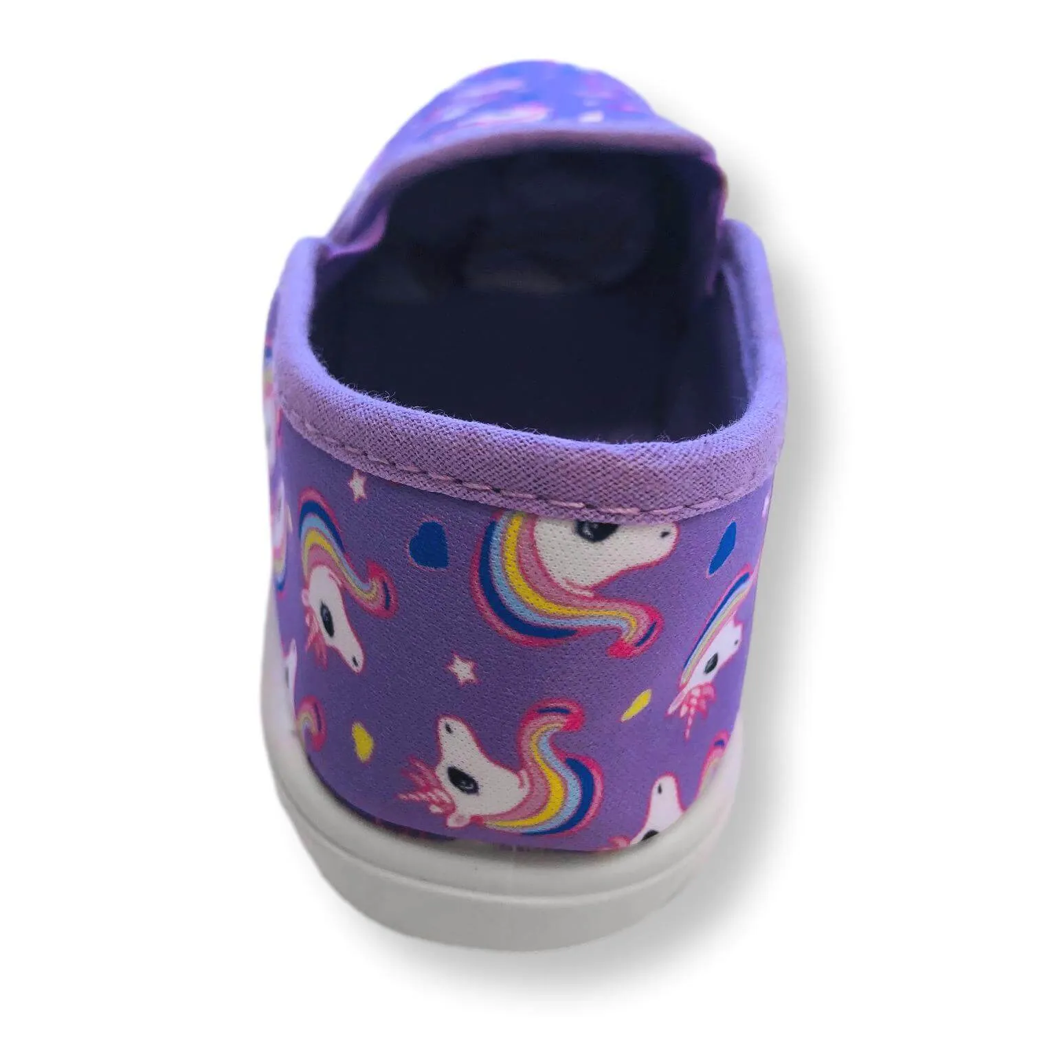 Toddler Slip On Shoes for Girls Unicorn Canvas Kids Sneakers