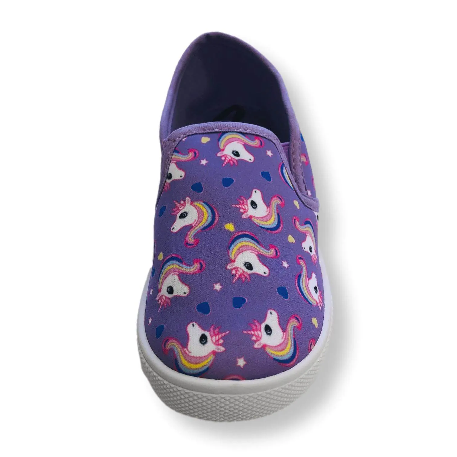 Toddler Slip On Shoes for Girls Unicorn Canvas Kids Sneakers