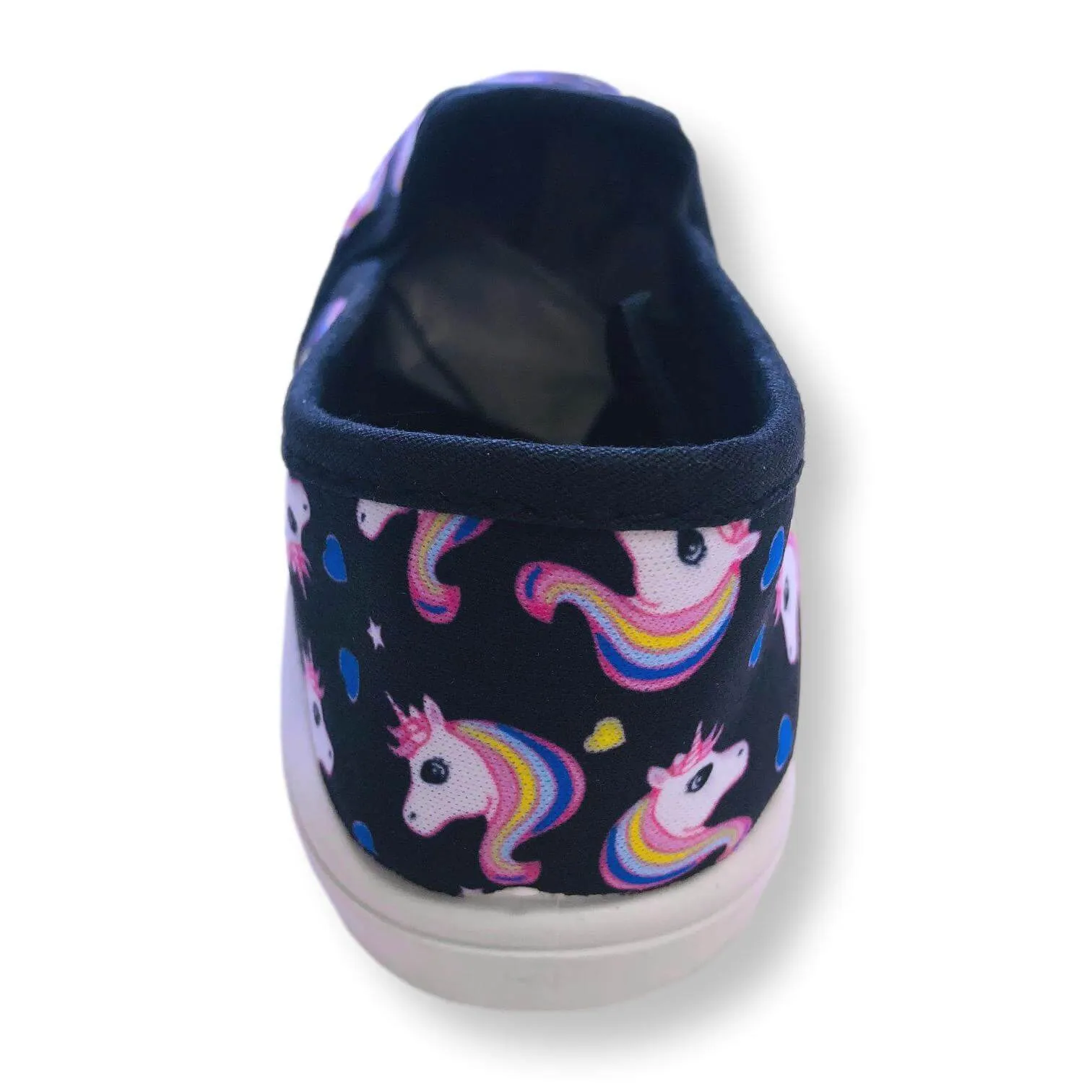 Toddler Slip On Shoes for Girls Unicorn Canvas Kids Sneakers