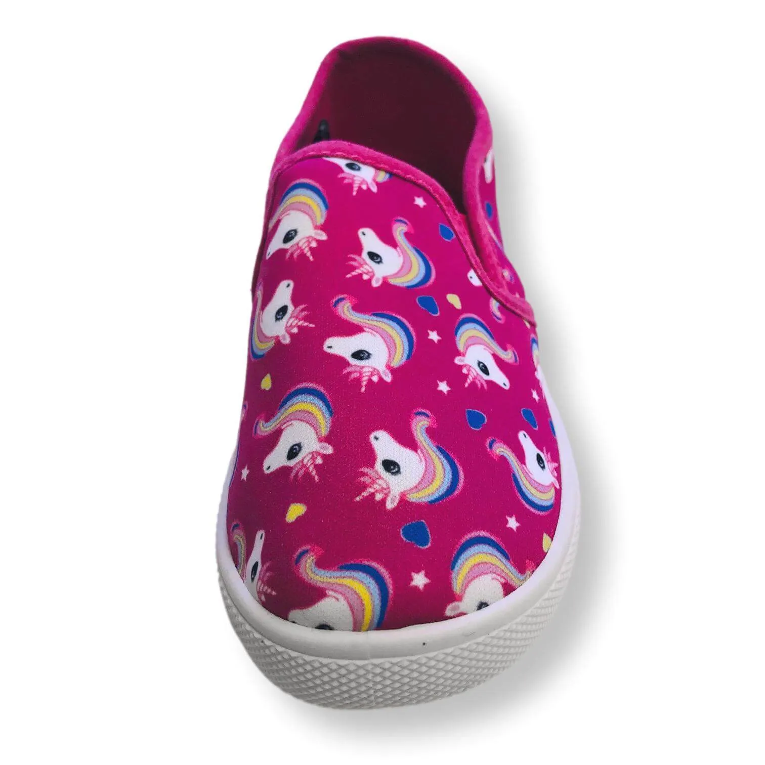 Toddler Slip On Shoes for Girls Unicorn Canvas Kids Sneakers