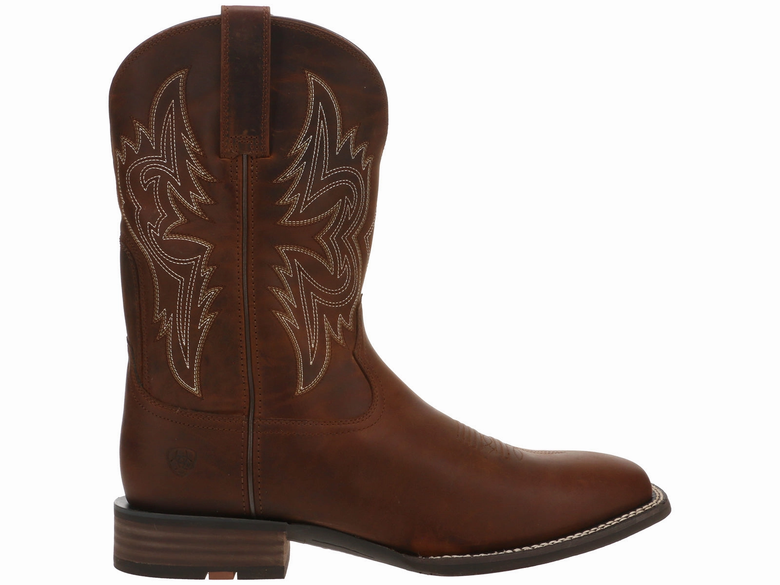 Quick Tie Shoes Ariat Western Big Rig Square Toe Cowboy Boot Brown