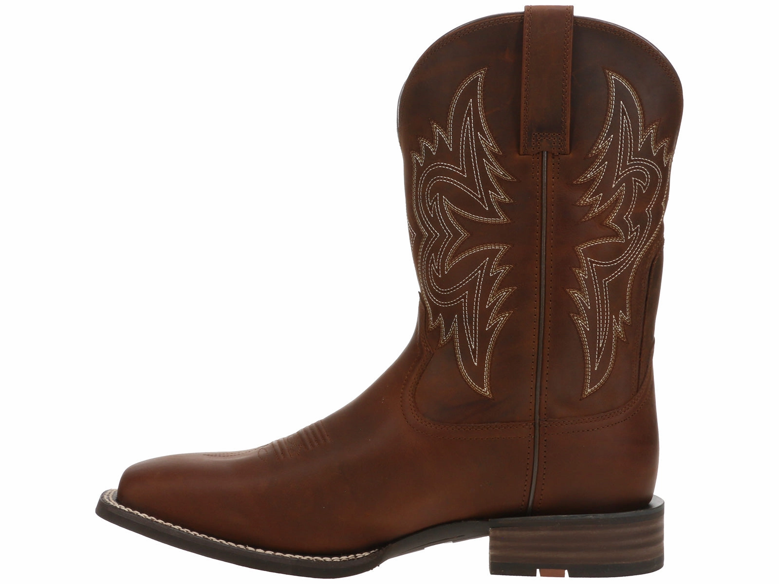 Durable Cushioning Ariat Western Big Rig Square Toe Cowboy Boot Brown