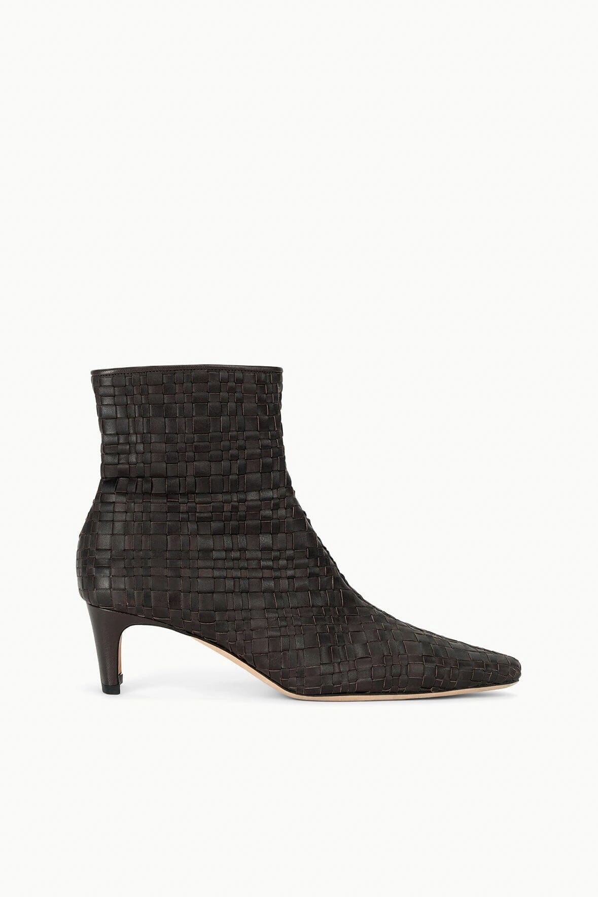 WALLY ANKLE BOOT | ESPRESSO WOVEN LEATHER Slip Resistant Traction Climb Strong