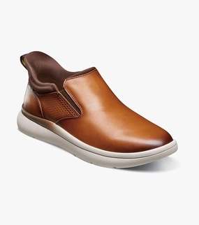Top - of - the - line heels Fleet Plain Toe Slip On Sneaker-Cognac | Florsheim Party - ready shoe Work shoes features Fleet Plain Toe Slip On Sneaker-Cognac | Florsheim