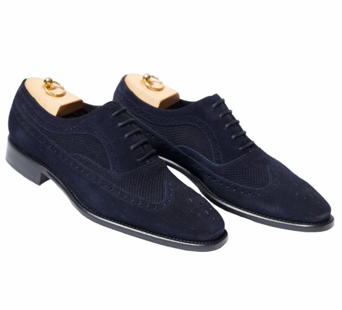 zipper Velvet Texture Toscana H165 - Blue