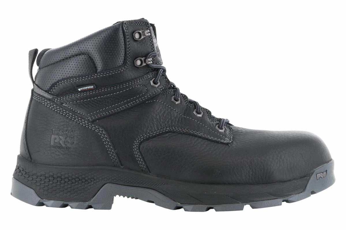 Timberland PRO Titan EV 6" Composite Toe WP Boot Black Oil Proof Sole Shoes Workplace Safety