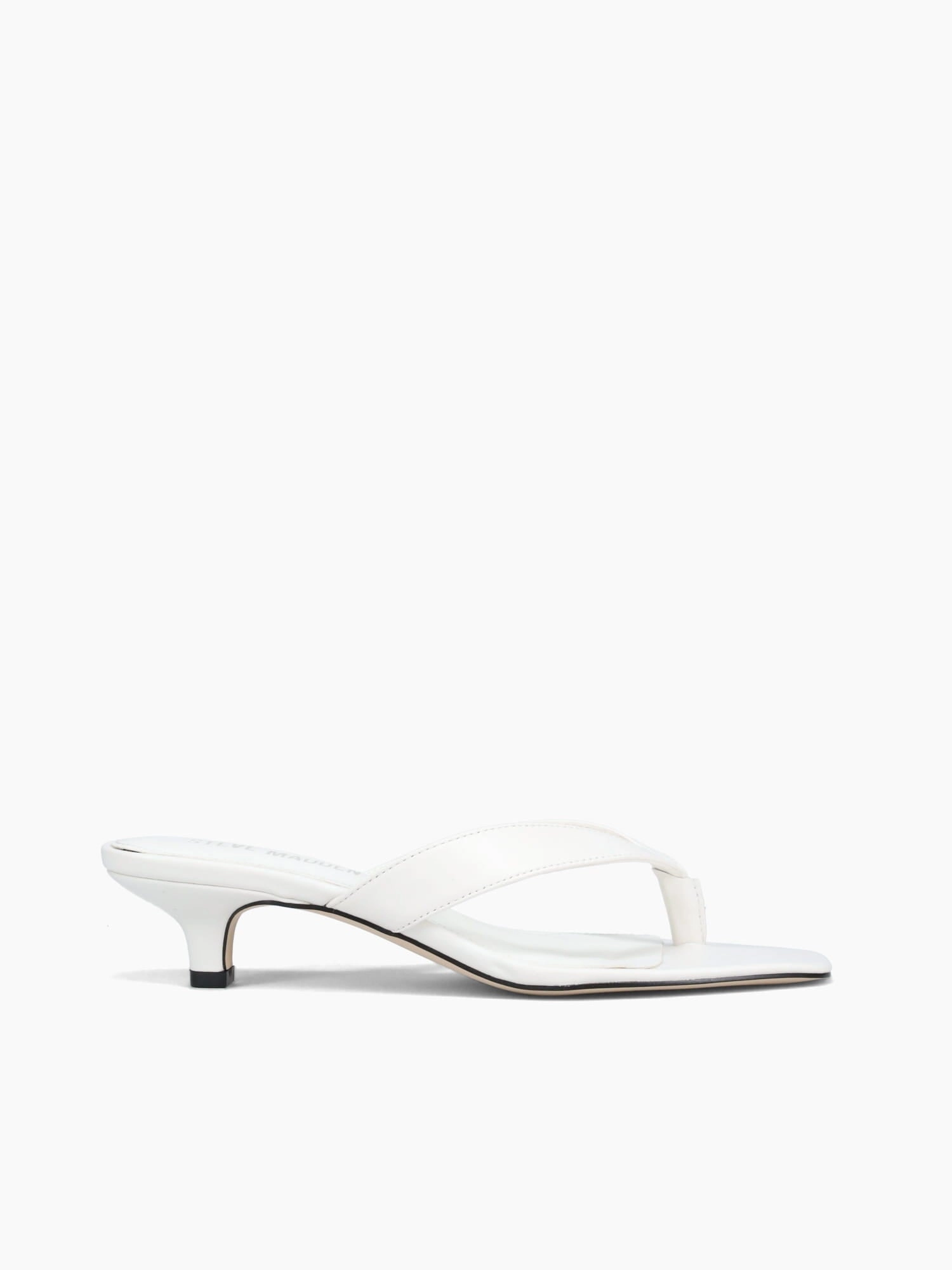 Tracie White Leather wedge