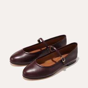 Travel Light The Demi Jane - Burgundy Nappa The Demi Jane - Burgundy Nappa Museum Day Footwear for All