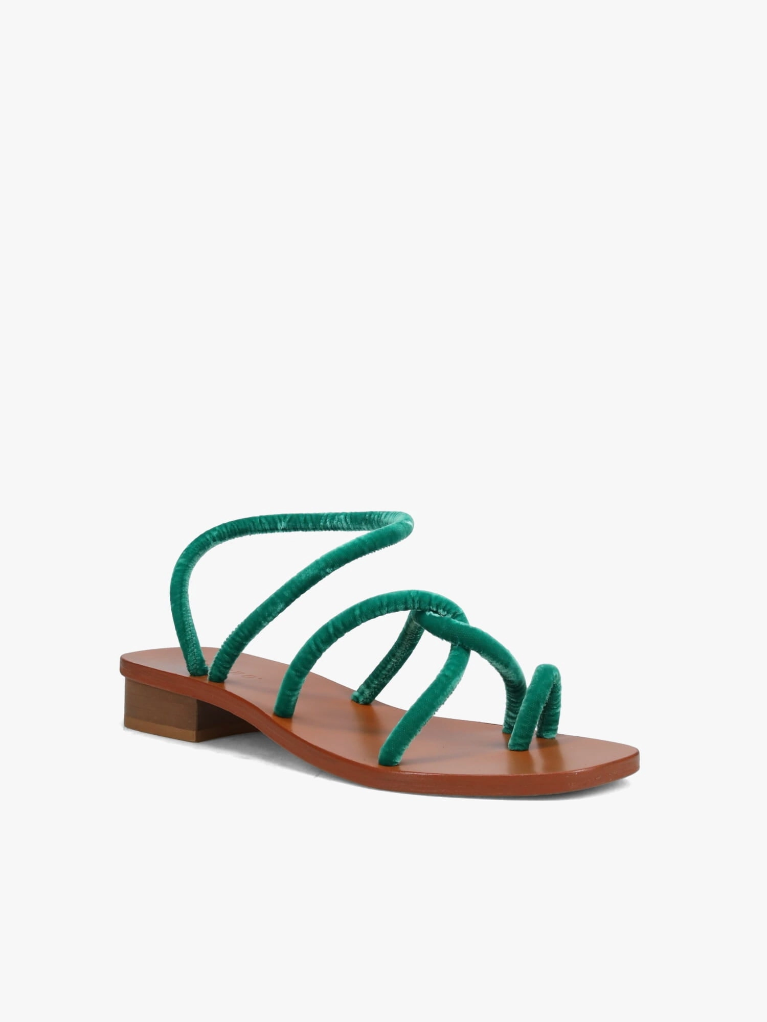 Monte Tacco Smeralda Velvet Relaxed Summer Footwear
