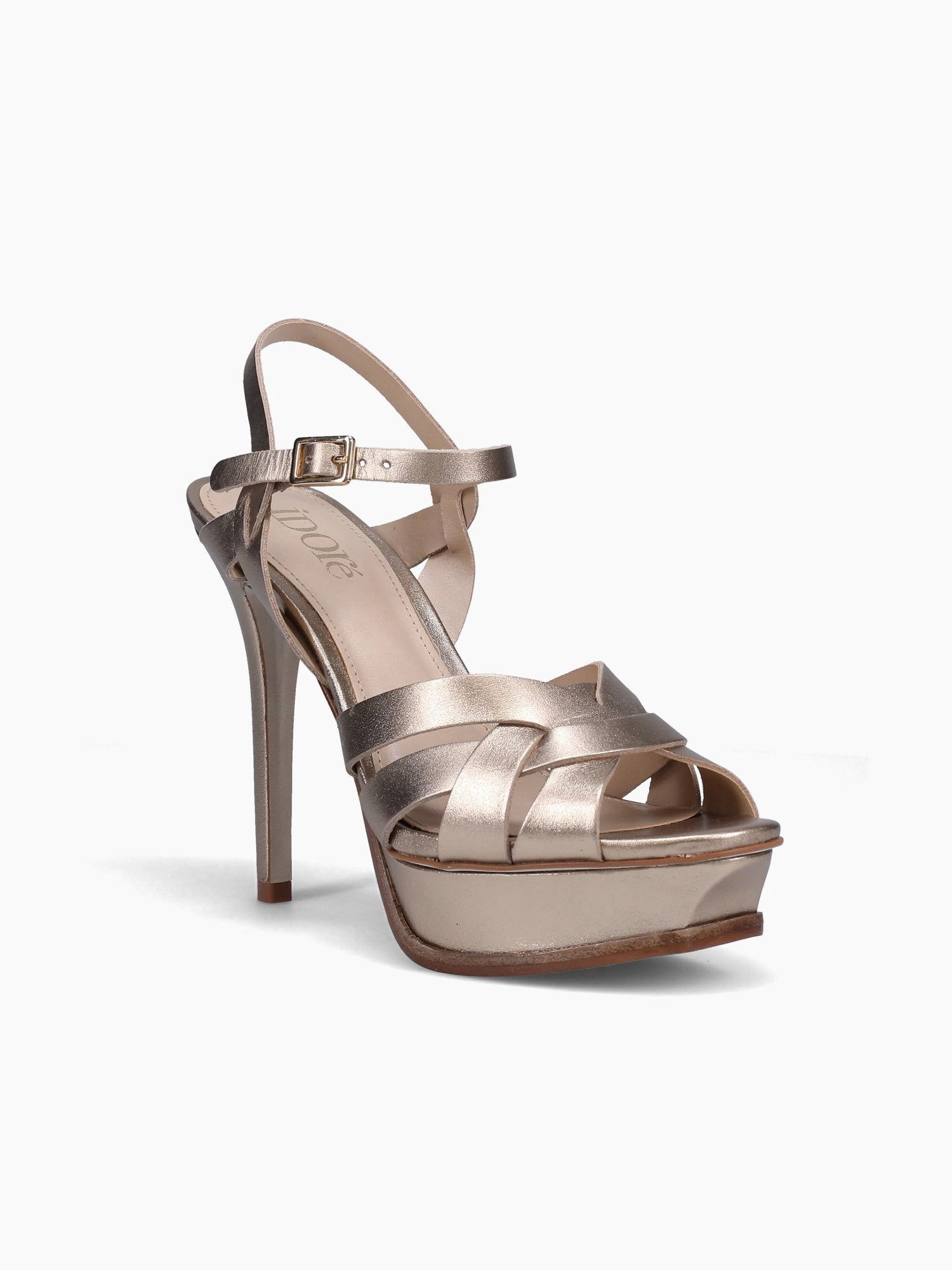 Sleek Summer Footwear Cushioned Heel Pad Kendal Zs 659117 Gold Metallic