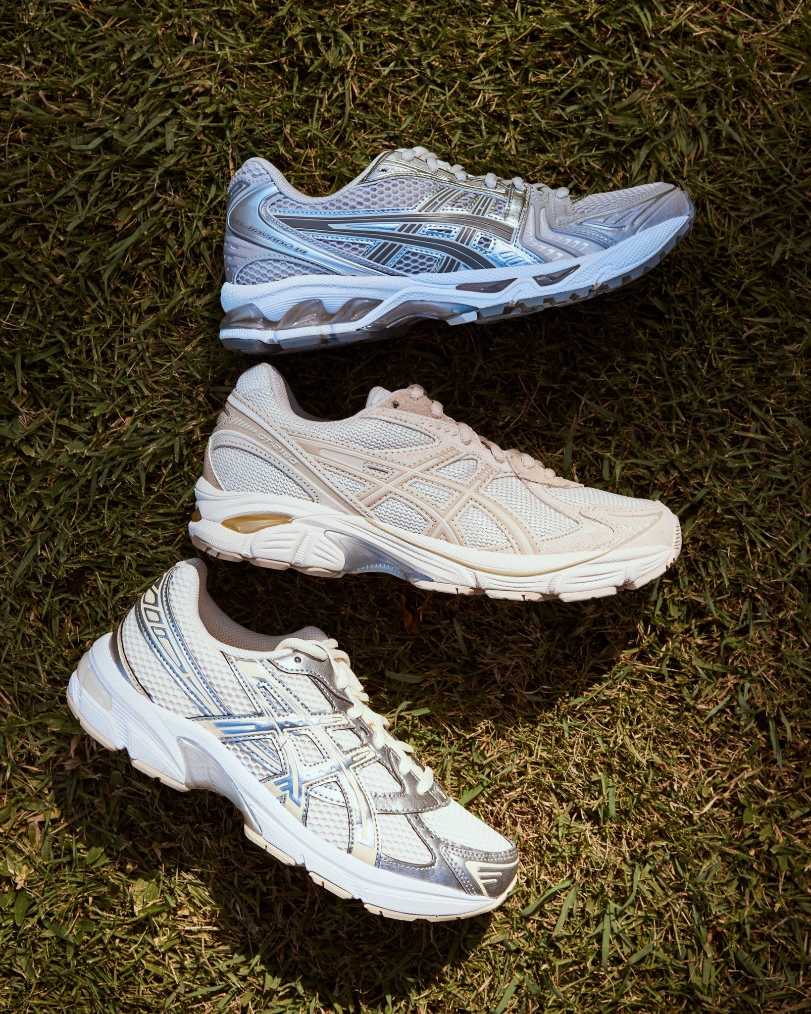 View Stop Quiet Walk Gelkayano Cloud Grey Clay grey mesh