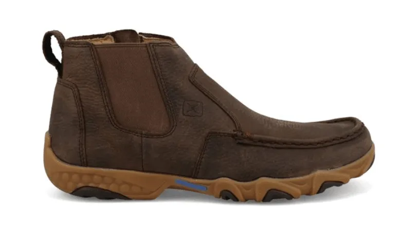 Twisted X Men's 4" Chelsea Root Beer Leather Driving Moc MDMX001