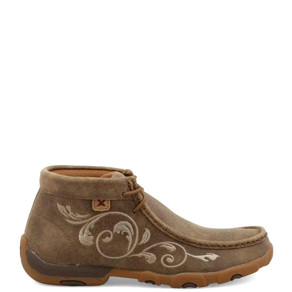 Twisted X Women's Embroidered Chukka Driving Moc Shoes