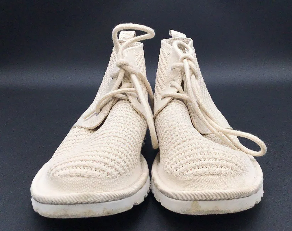 UGG Women's Neumel Breeze 1124957 Ivory Round Toe Ankle Chukka Boots - Size 11