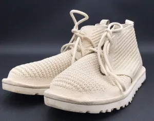 UGG Women's Neumel Breeze 1124957 Ivory Round Toe Ankle Chukka Boots - Size 11