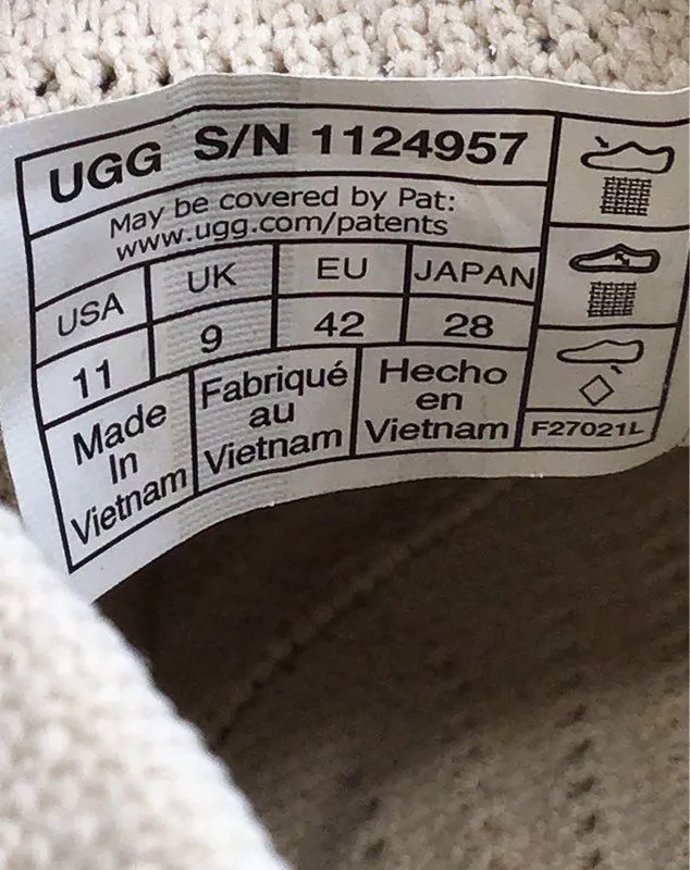 UGG Women's Neumel Breeze 1124957 Ivory Round Toe Ankle Chukka Boots - Size 11