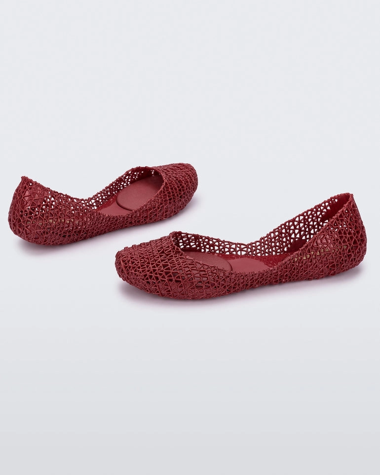Campana Flats - Metal Red Bride Side Moisture Wicking Fabric