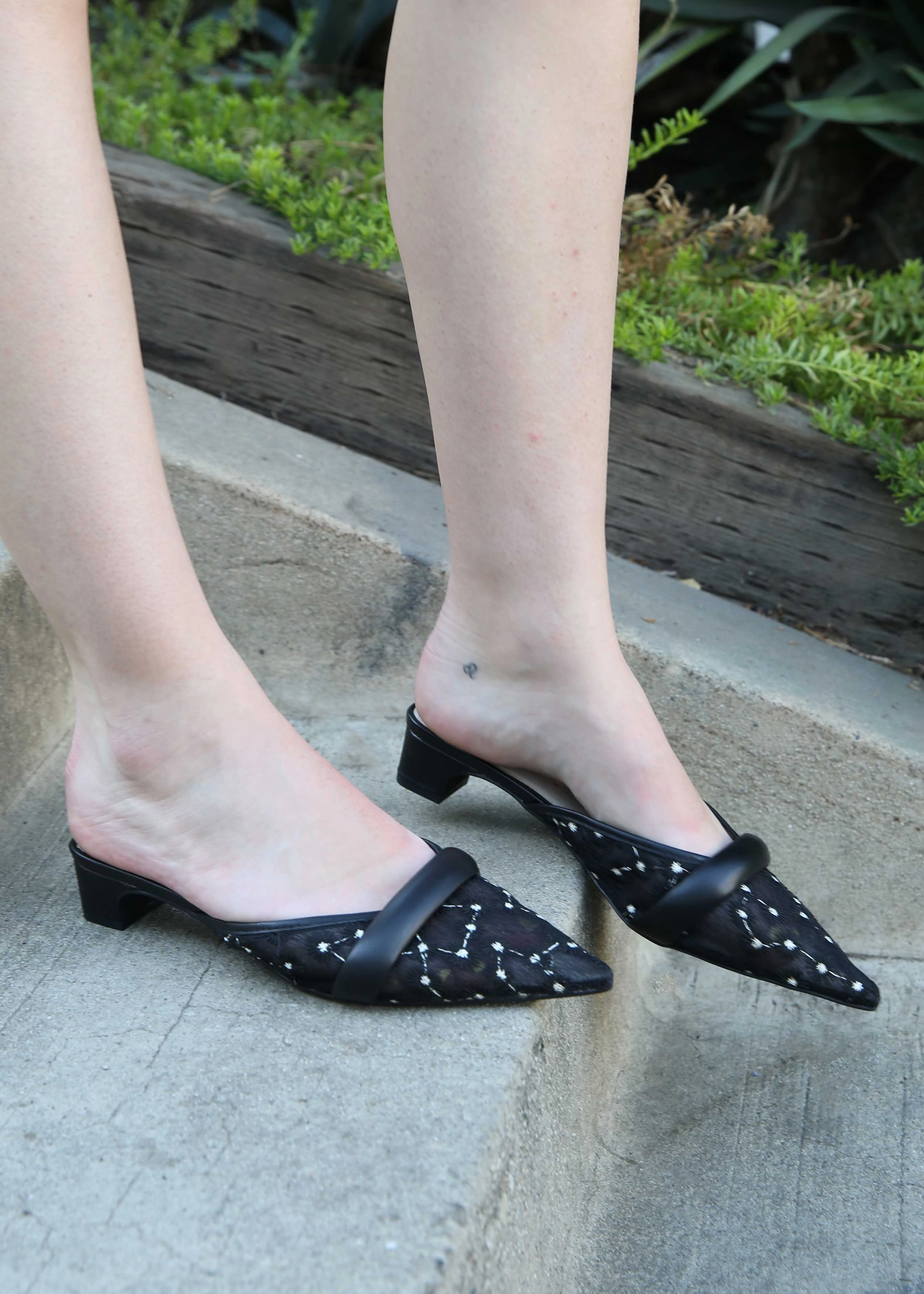 Lazy Mood Kellan Heels - Black Floral