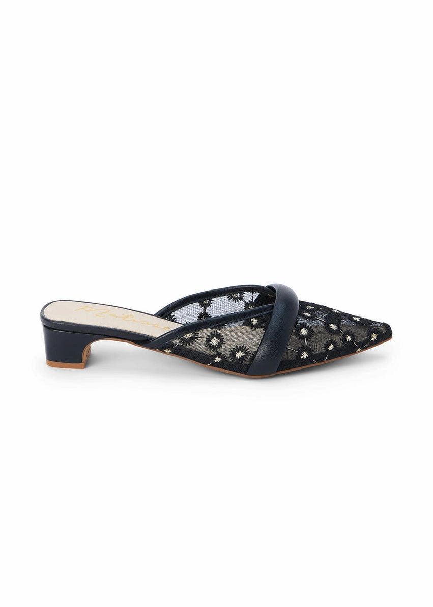 Village Tour Kellan Heels - Black Floral