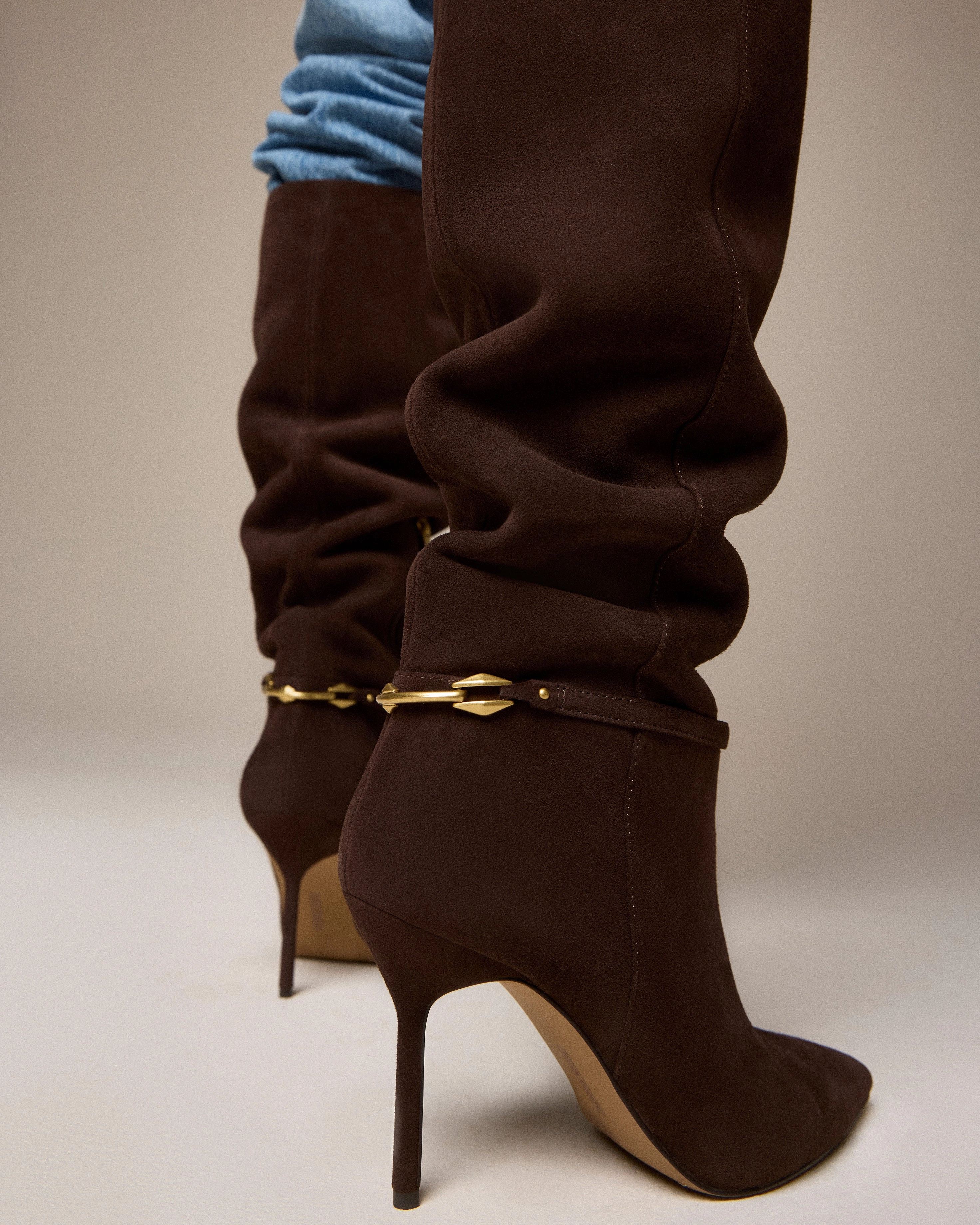 Mirtha Wide Calf Boot Dark Edge