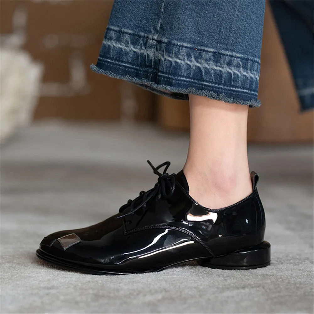 Uma Patent Leather Brogues - 3 Colors