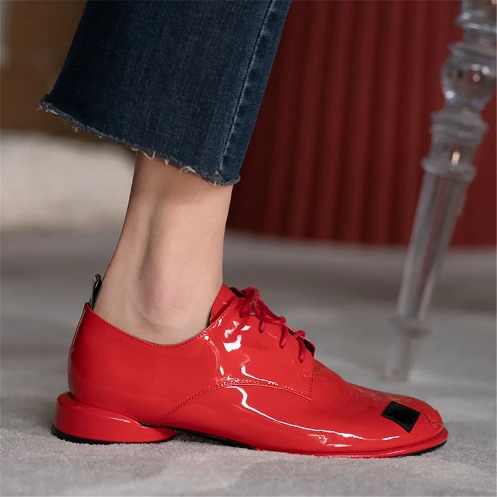 Uma Patent Leather Brogues - 3 Colors