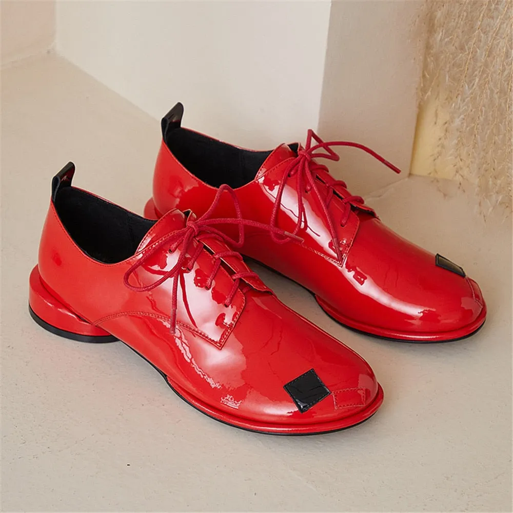 Uma Patent Leather Brogues - 3 Colors