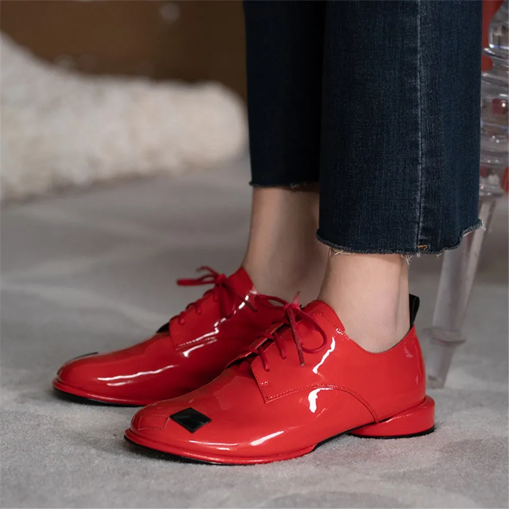 Uma Patent Leather Brogues - 3 Colors