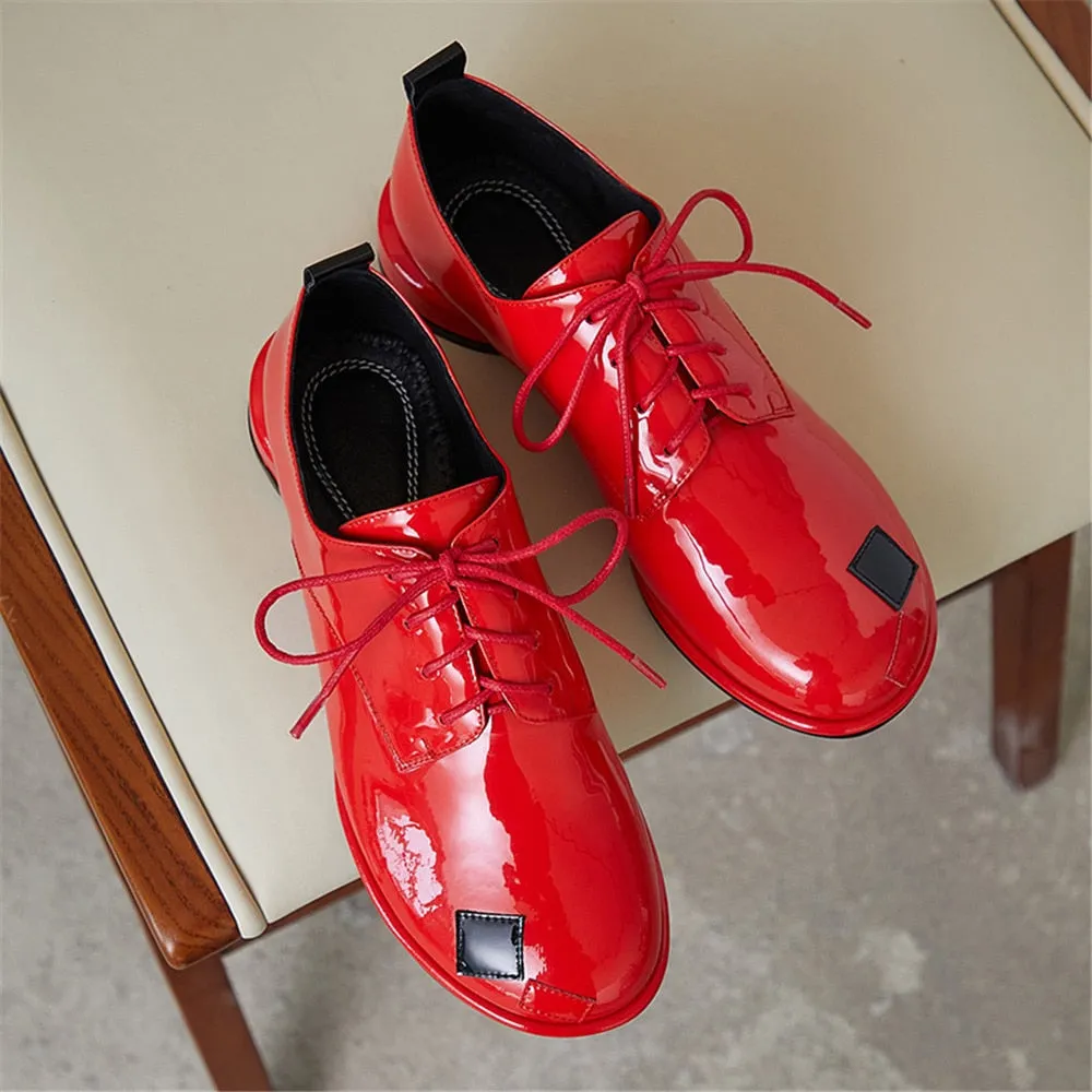 Uma Patent Leather Brogues - 3 Colors