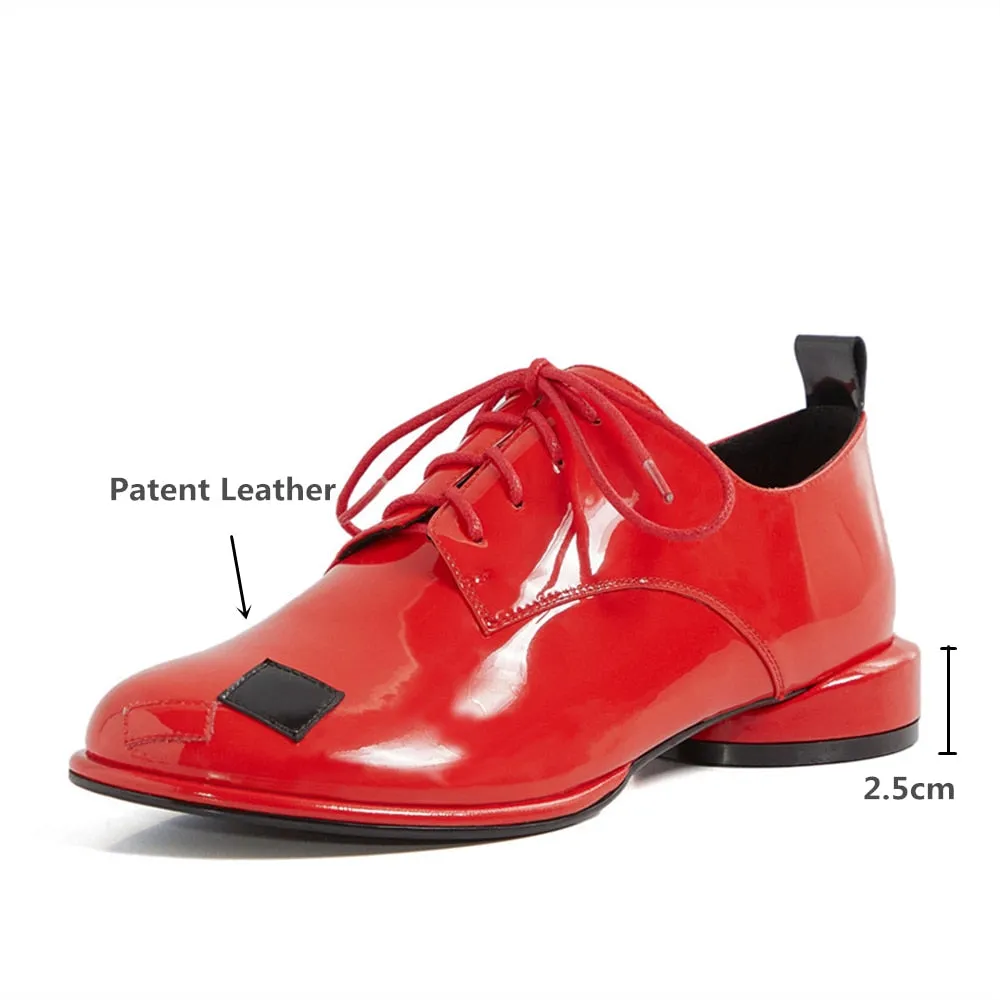 Uma Patent Leather Brogues - 3 Colors