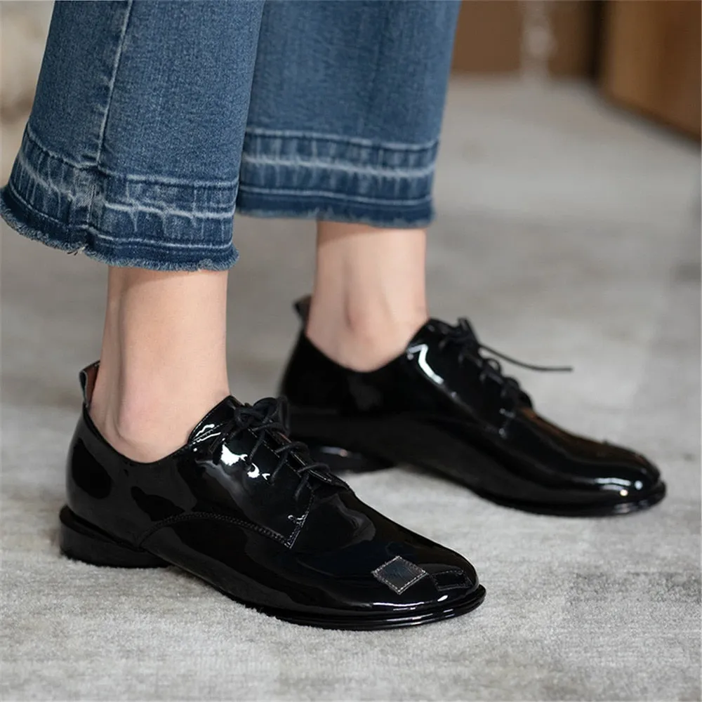 Uma Patent Leather Brogues - 3 Colors