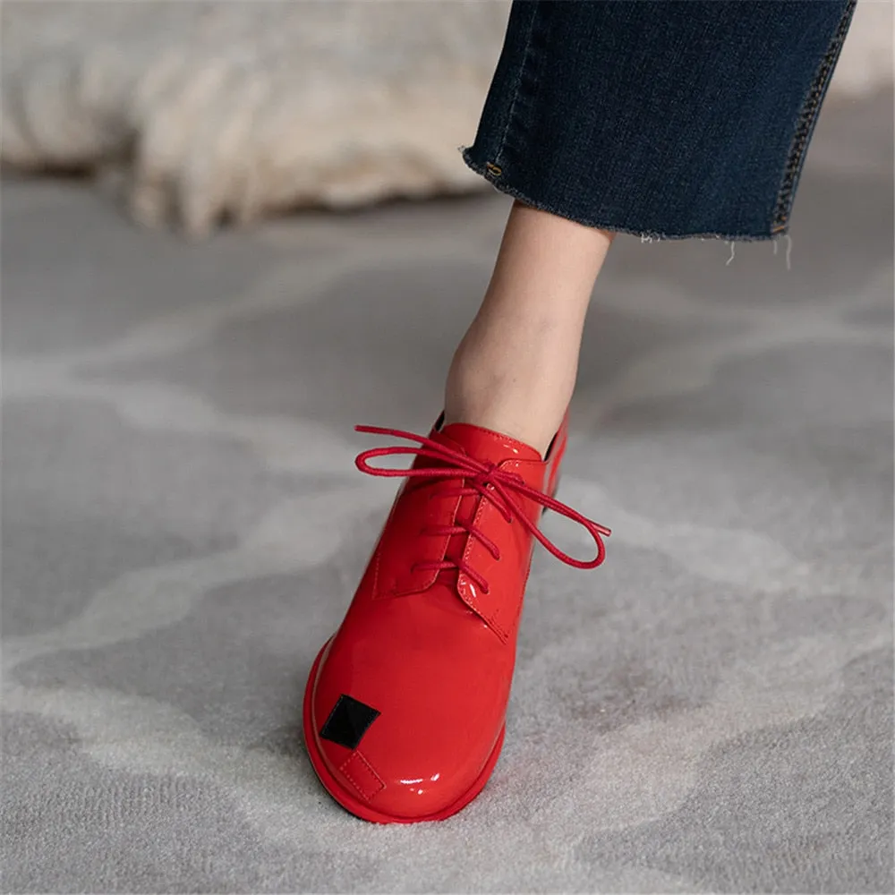 Uma Patent Leather Brogues - 3 Colors