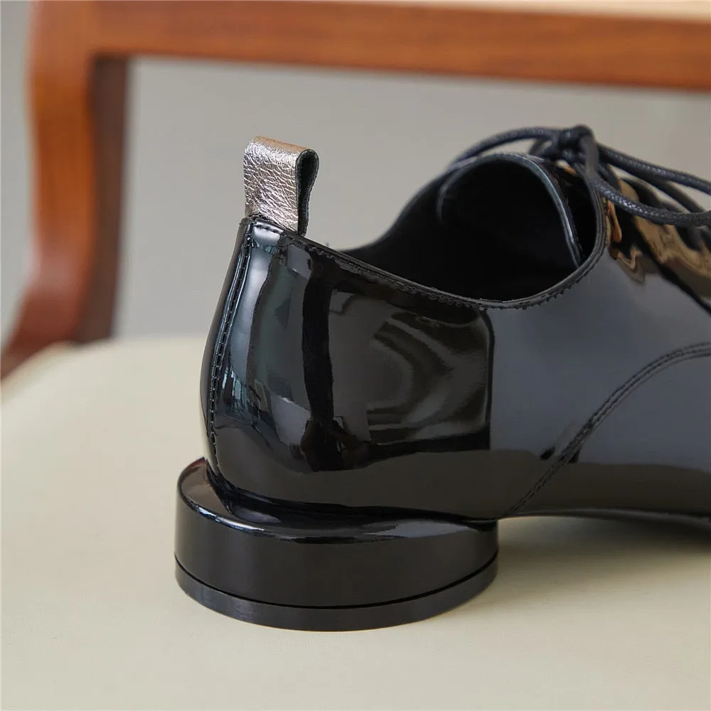 Uma Patent Leather Brogues - 3 Colors