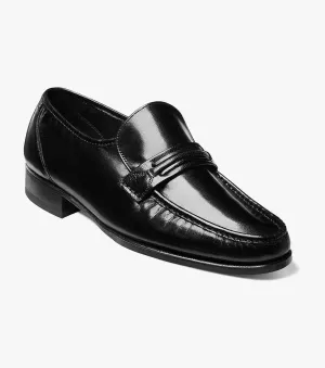 Unbeatable comfort Como Moc Toe Strap Loafer-Black | Florsheim Como Moc Toe Strap Loafer-Black | Florsheim Work Wear